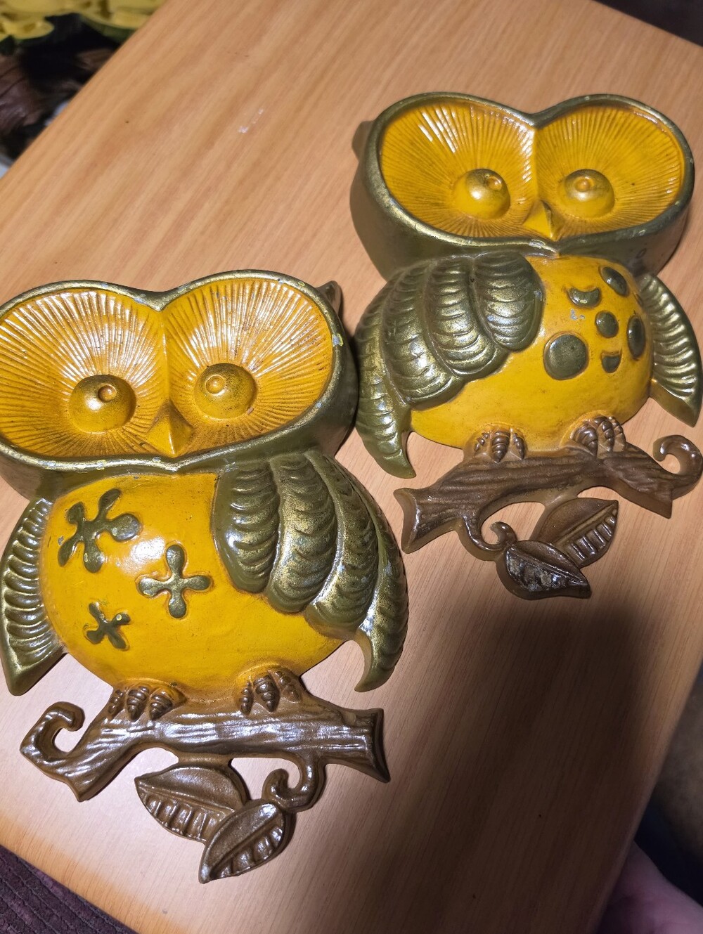 Vintage Sexton Cast Aluminum Owl Wall Art Decor 1970s